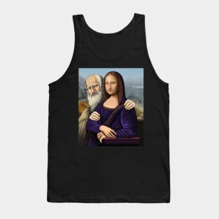 Leonardo da Vinci & Mona Lisa renaissance art Tank Top